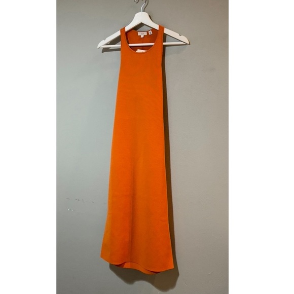 ALC Pierce Midi Open Back Dress in Orange. - Picture 4 of 6